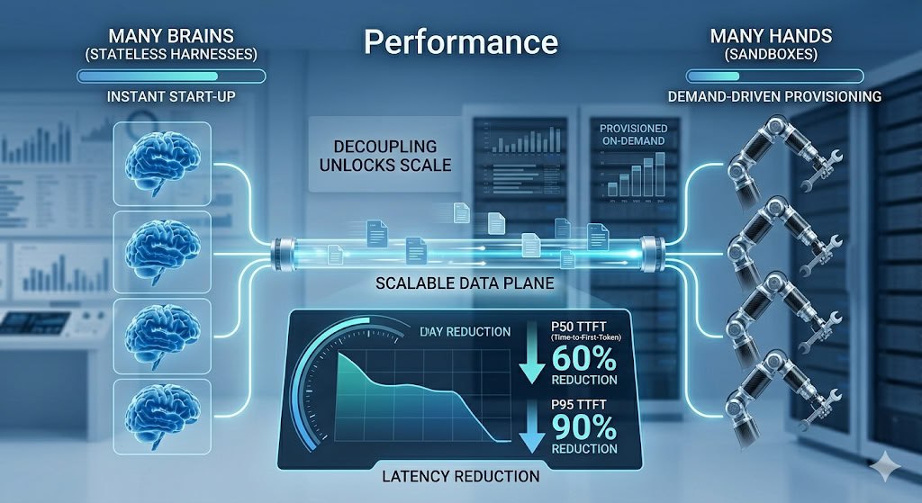 Managed Agents 性能提升：TTFT 大幅降低