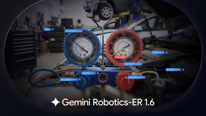 Gemini Robotics-ER 1.6 代理视觉精确读取工业仪表