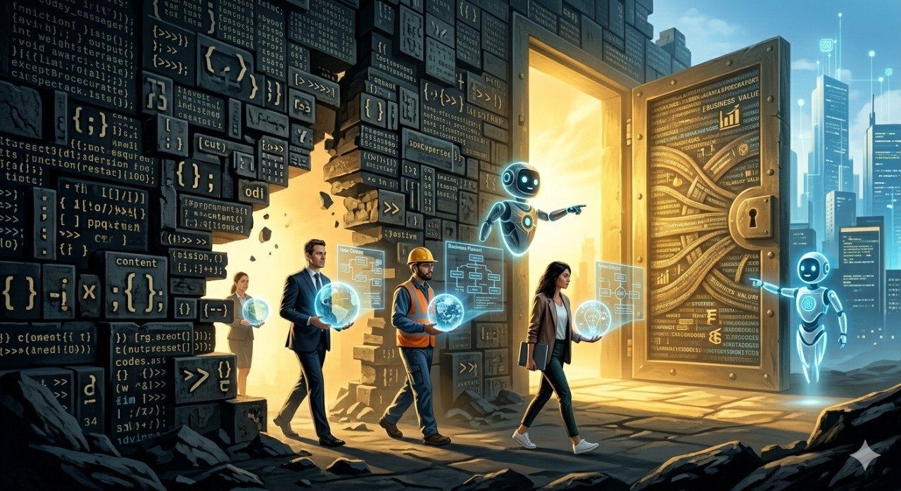 语法墙倒塌，非技术人员涌入