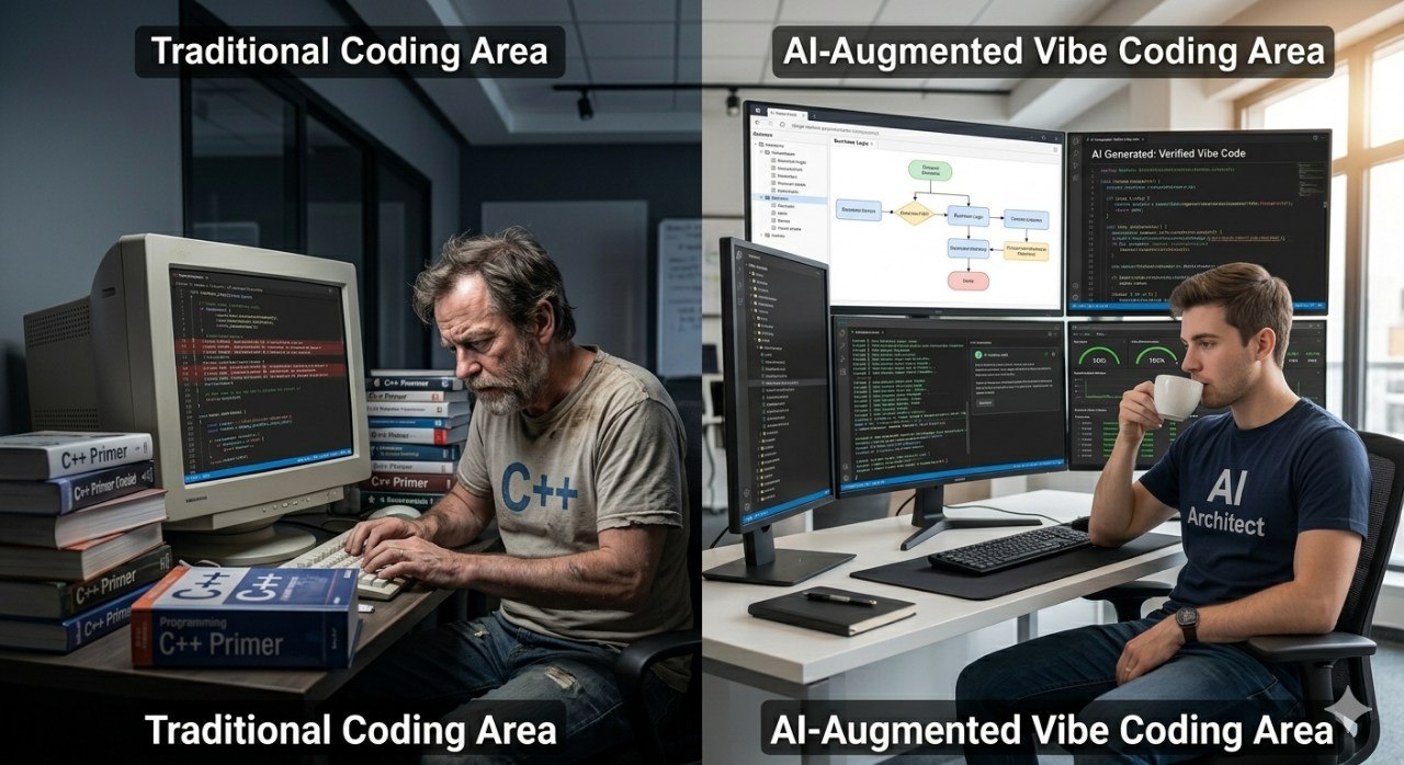 传统编程 vs AI氛围编程