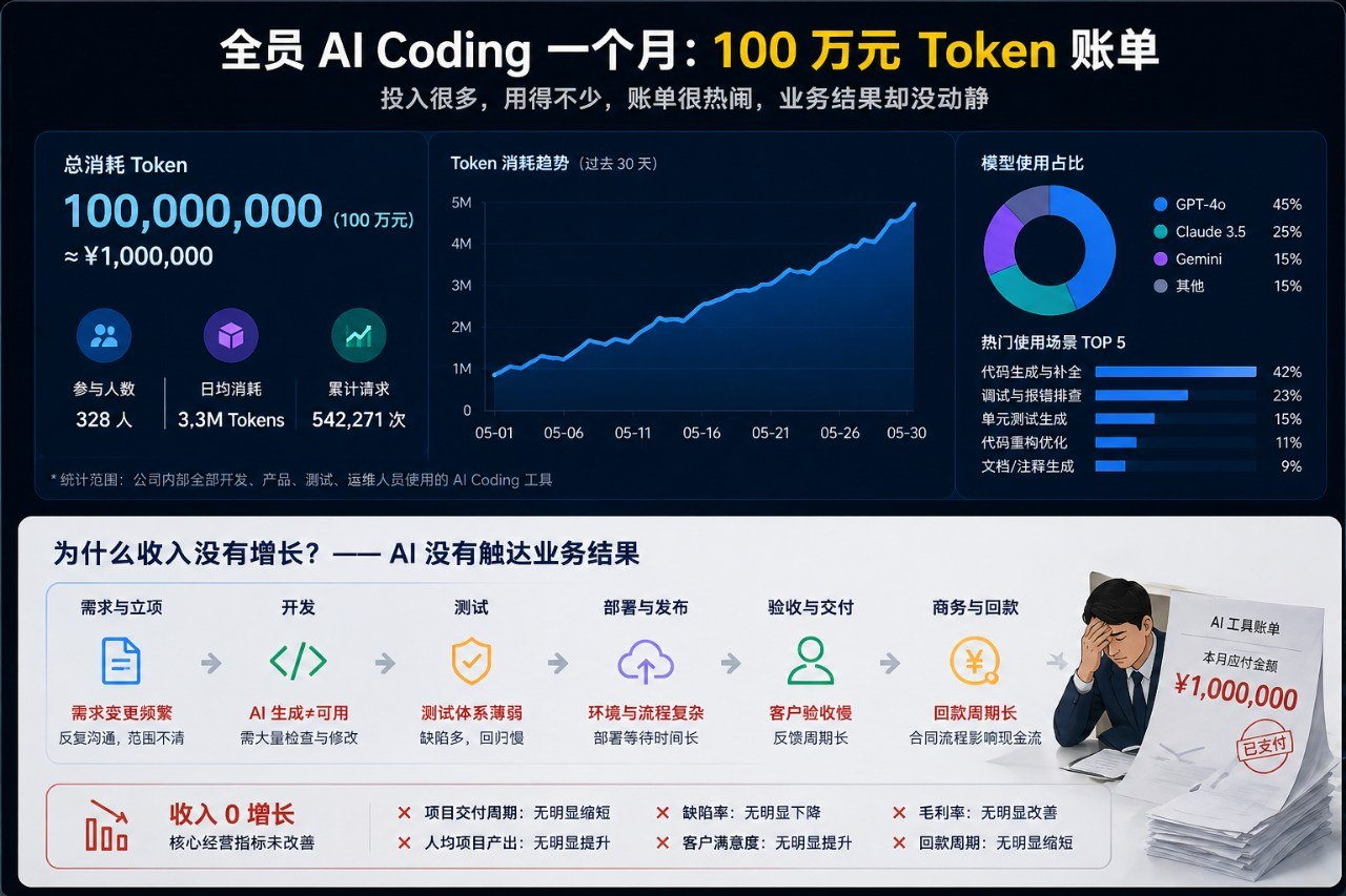全员AI Coding一个月：100万元Token账单